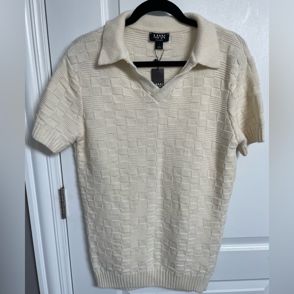 Men’s Knitted Sweater Shirt - Picture 3 of 7